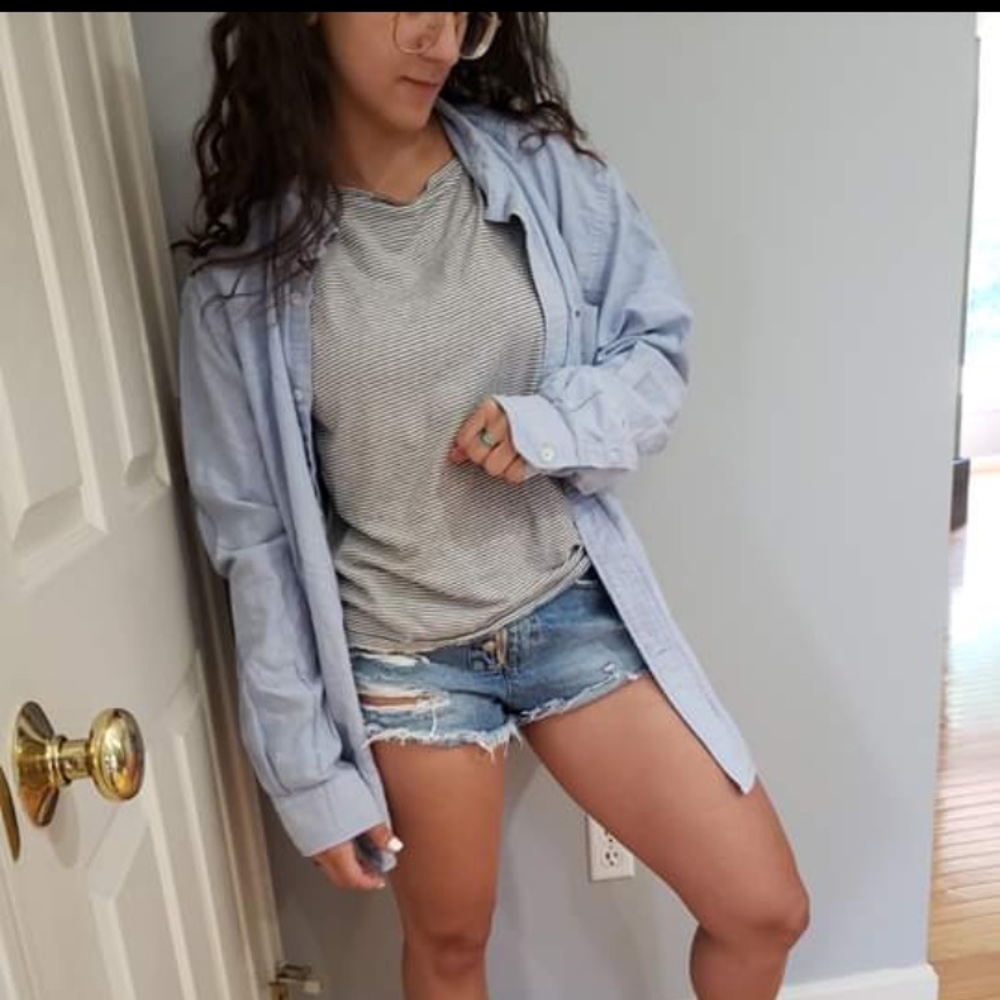 Jean button up